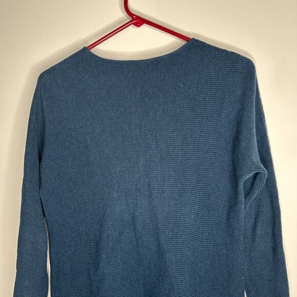 Mansted Sweater Womens Size Medium 100% Cotton Cardigan Blue - Picture 5 of 7